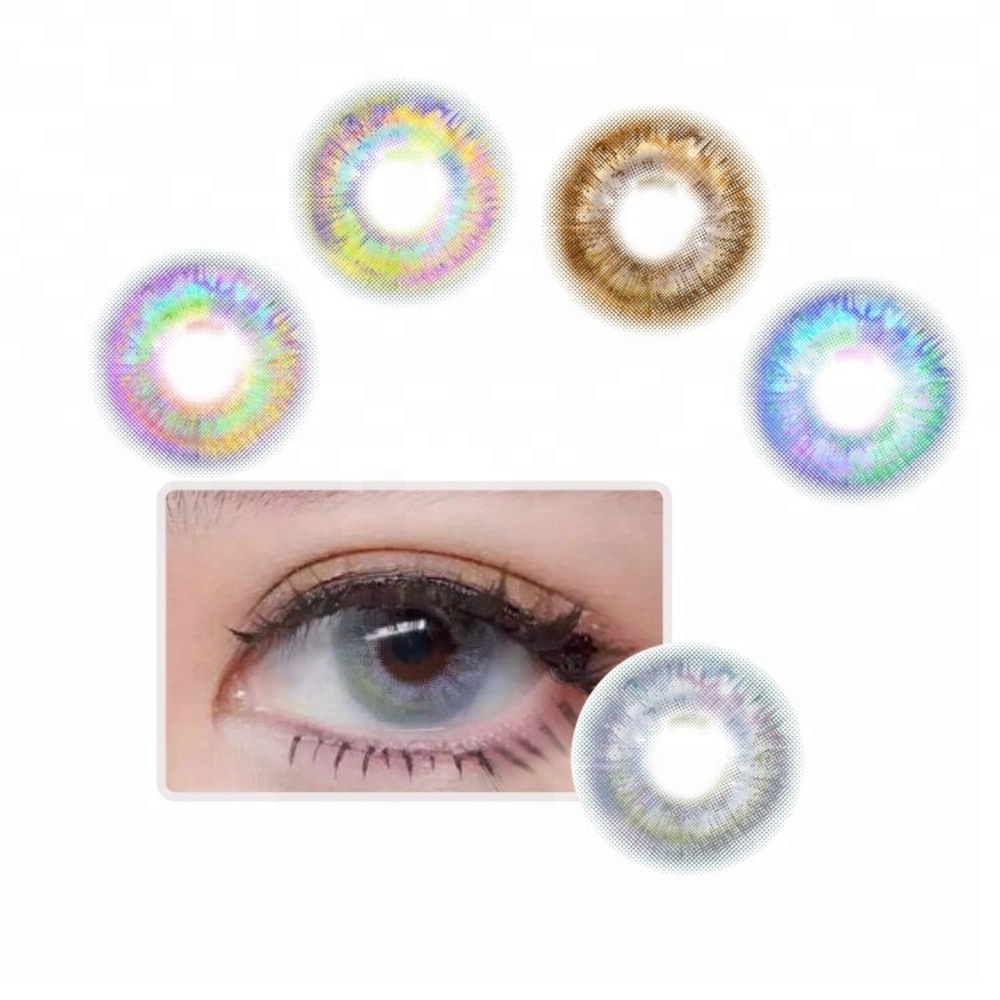 Fancy look rio 7 tone colorful lenses